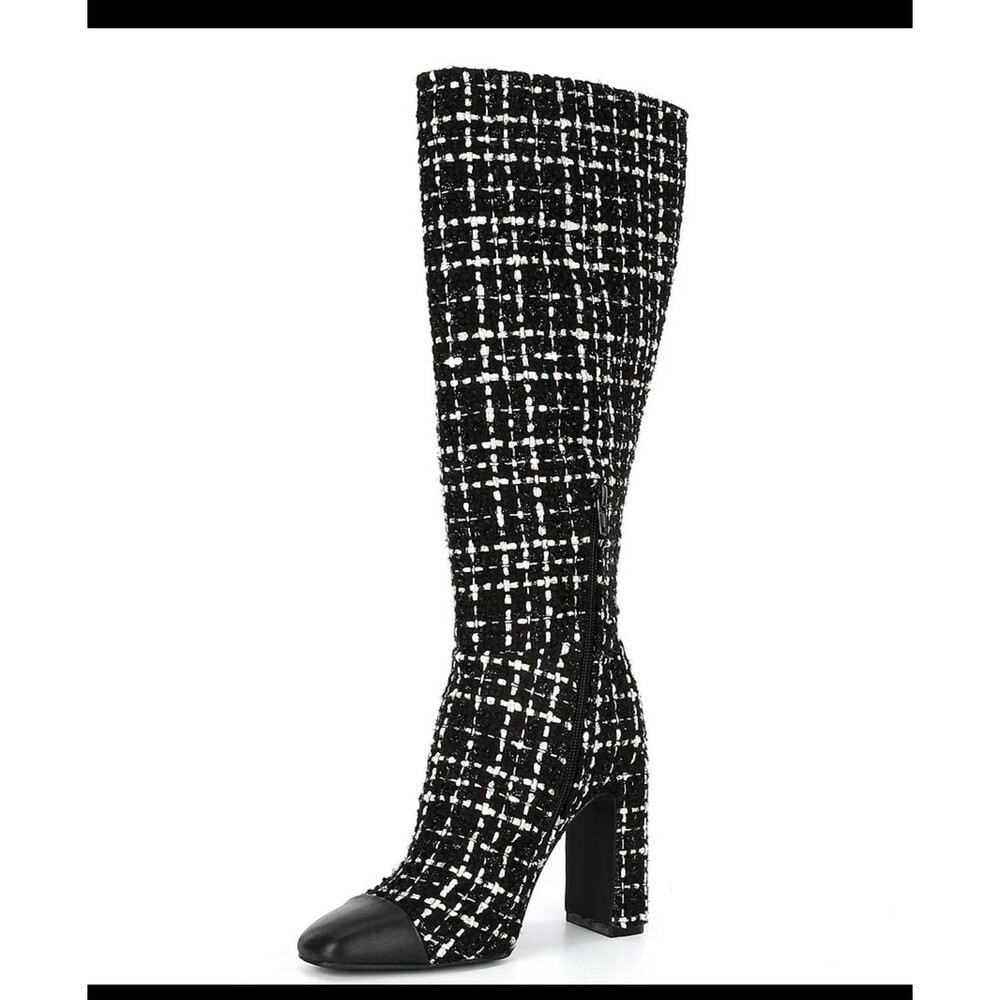Steve Madden Ally-C Boucle Cap Toe Tall Boots Wide Calf 6.5 - Picture 5 of 7